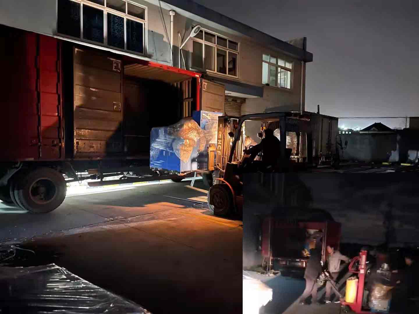 5臺全自動型材切割機各尋其主,又是一個加班發貨的晚上